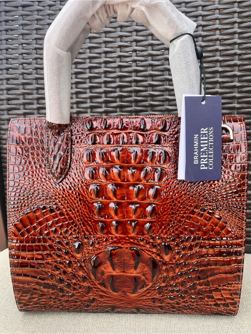NWT Small Caroline in PECAN PALAWAN Melbourne Satchel